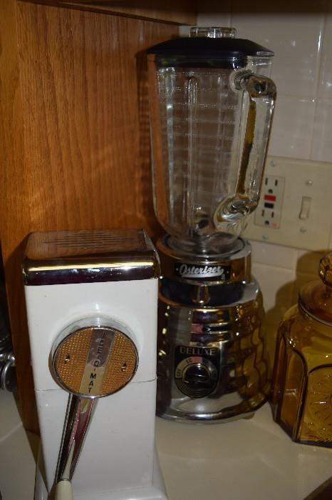 Vintage ice crusher and blender
