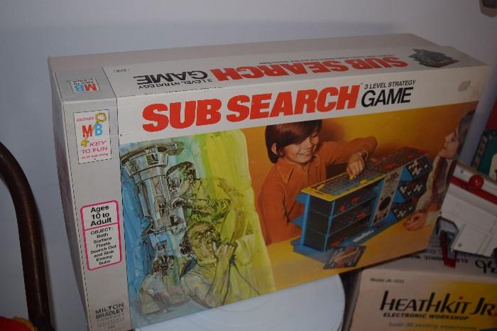 Sub Search vintage game by Milton Bradley