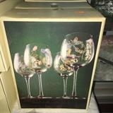 New Lenox Butterfly Meadow goblets