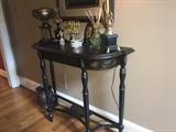 Black console table