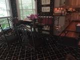 Glass top kitchen table and chairs