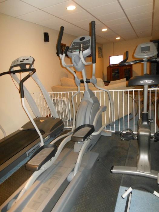elliptical and treadmill 