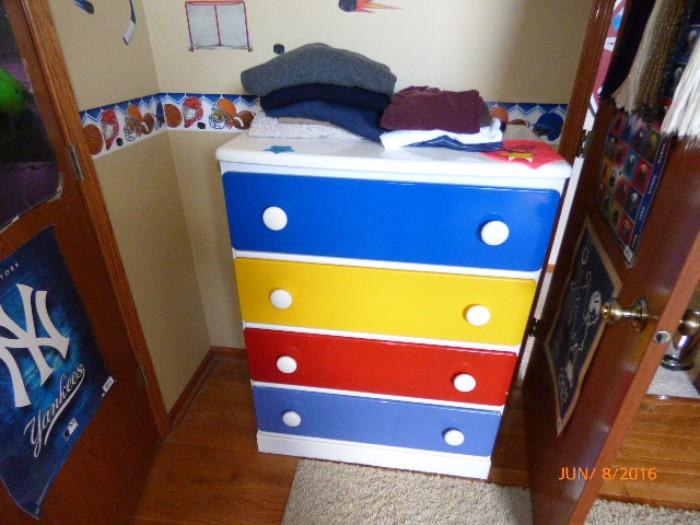 multicolor childrens dresser