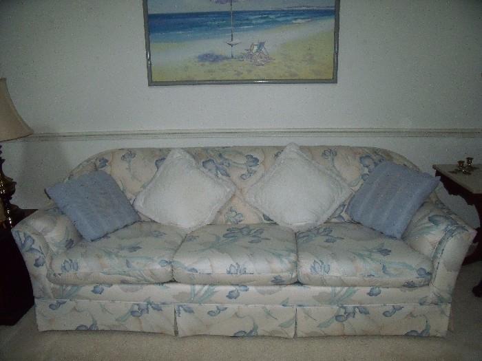 Broyhill upholstered sofa - very clean and little used