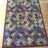 Checkered 8' x 5' Multi-colored Woolmark Rug, Pottery Barn