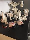 Art Deco "Pierrot" Ceramic Mime Clown Collection