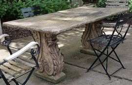 Concrete Patio Table