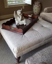 Speckled Square Ottoman