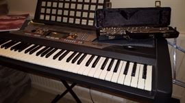 Yamaha Keyboard and Flute