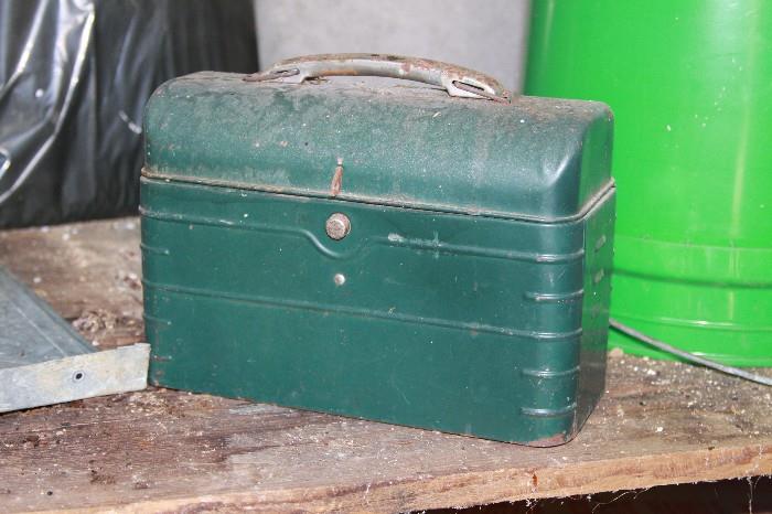 Lunch box, tool box and a tackle box