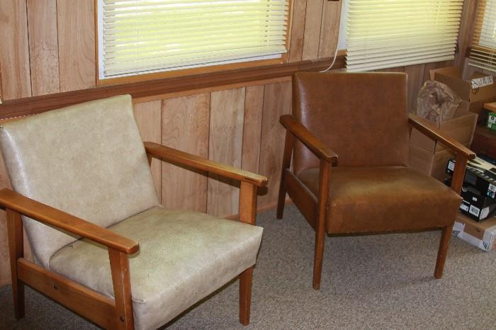 retro pair of arm chairs