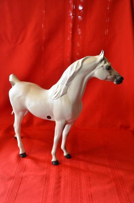 Hagen Renaker DW Arabian Horse Nataf 12" Matte finish has crazing no box no neck tag No chips or breaks that I can see