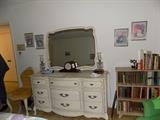 French white dresser with mirror  200