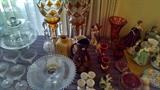 Candlewick ,Figurines , tea cups , pair of Lustres