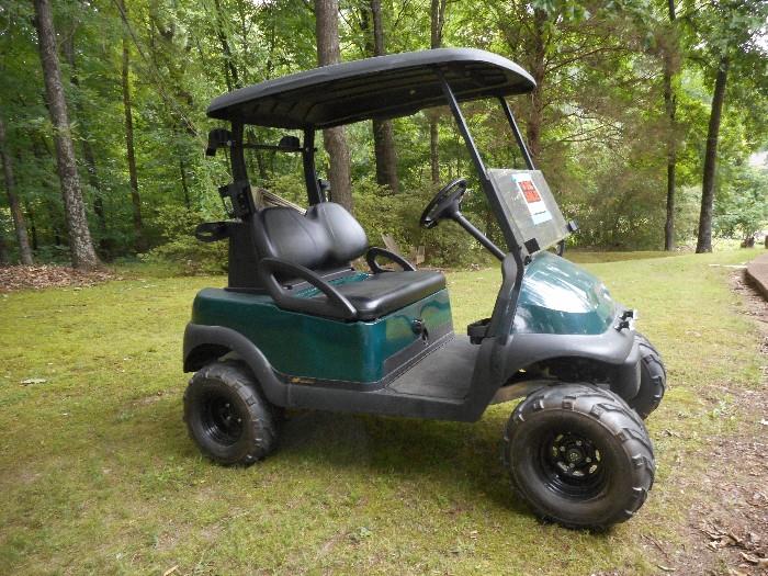 Club Car Presidence, upgraded controls, new batteries, new tires, goes faster than just your normal 4 wheeler