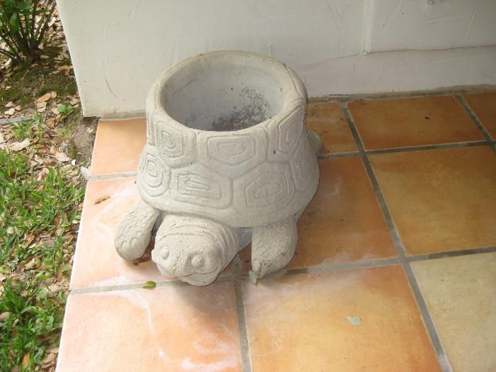 Cement Turtle planter