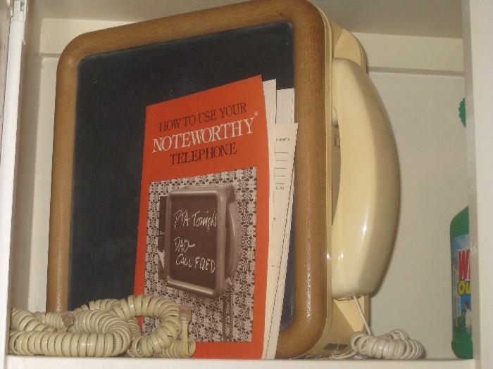 Does anyone remember having this awesome phone with phone book and chalk board ( I had one!)