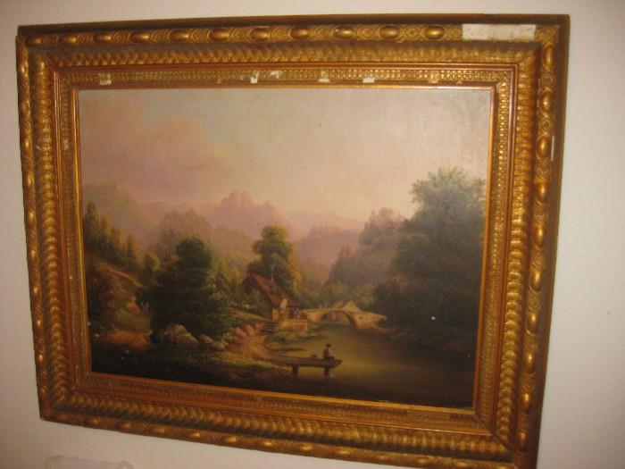 1800's oil painting New York area