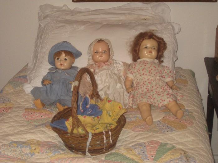 basket of doll clothing