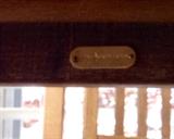 Ralph Lauren Polo plaque on the Dining Table