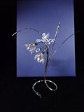SWAROVSKI CRYSTAL AND SILVER FLORAL SCULPTURE IN ORIGINAL BOX