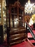 DUTCH BAROQUE CABINET WITH BOMBE BASE