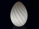 LARGE 1970's MURANO ART GLASS EGG LAMP