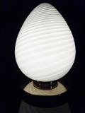 LARGE 1970's MURANO ART GLASS EGG LAMP