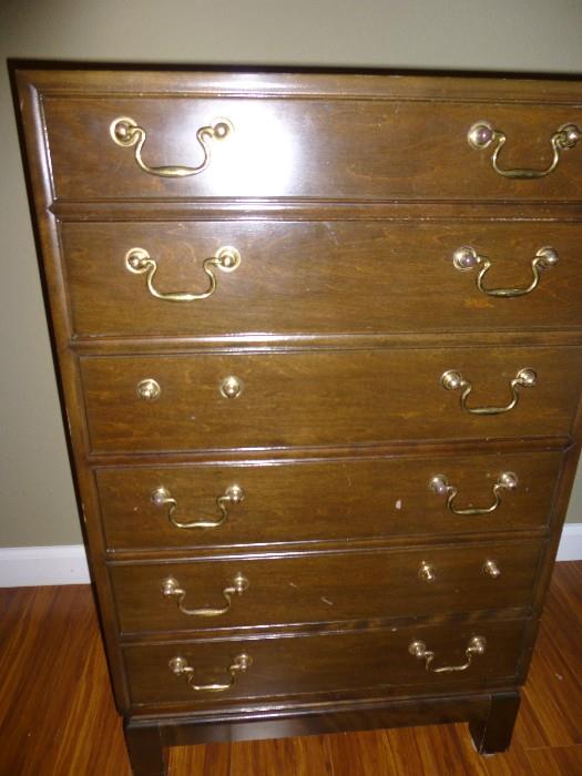 6 Drawer Lined Silver Chest