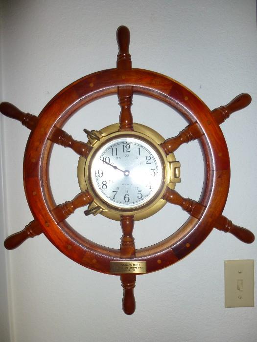 Ship Porthole re-purposed into a clock