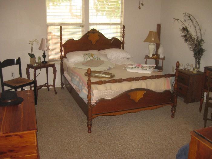 full size antique bed