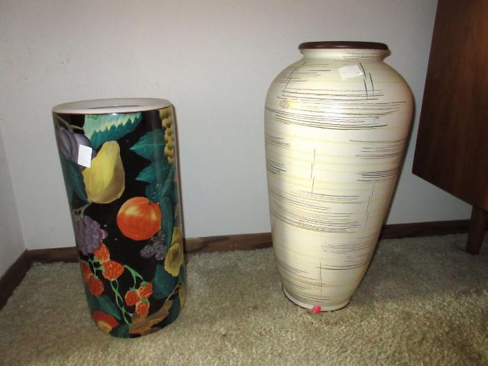 floor vase on right made in Western Germany
