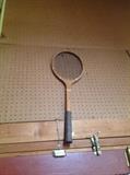 old tennis racquet