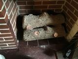 faux fireplace logs