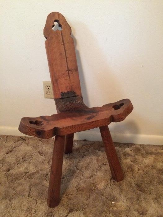 Rustic hand crafted Chair Stool