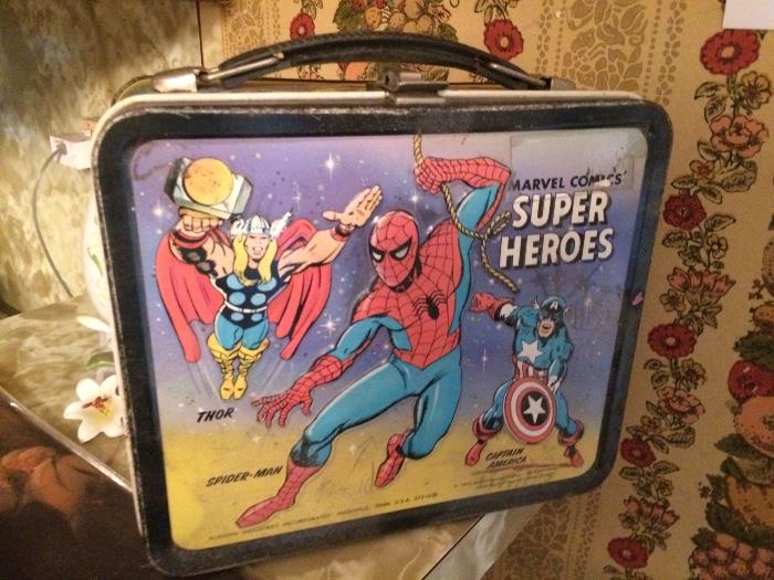 Vintage 1970's Marvel Comics Super Heroes Lunch Box