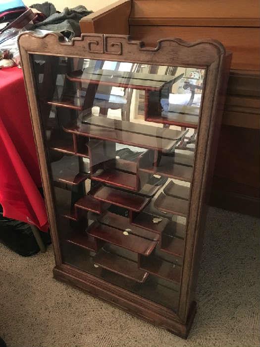 small Rosewood Chinese display cabinet