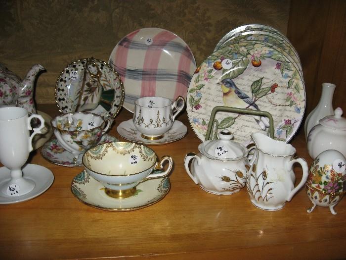 Tea cups and some china