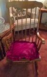 Traditional Vintage Boston Style Wood Rocker