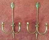 Vintage Arrow Brass Sconces