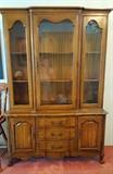 Diminutive Thomasville Pecan China Cabinet