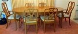 Vintage Thomasville Pecan Dining Room Set