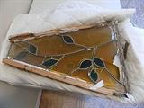 One of 6, very old stained glass windows in this shape..not sure what it was originally, but great pieces.