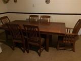 reproduction mission style kitchen table