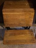antique school desk