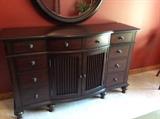 Dresser with curved front, lots of storage