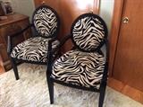 Pair of Zebra Chairs