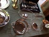 Silver serving Baskets, etc.
