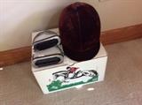 Some of the Riding Tack Items, Stirrups & Hat