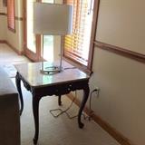Marble top end table